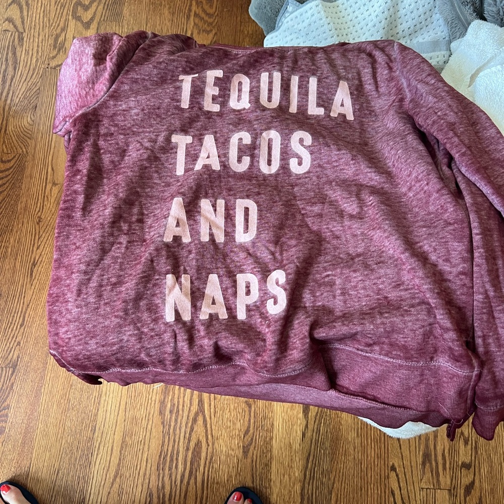 Maroon Graphic Sweatshirt